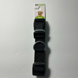 Pet Shoppe Black Nylon Dog Collar for Large Dogs